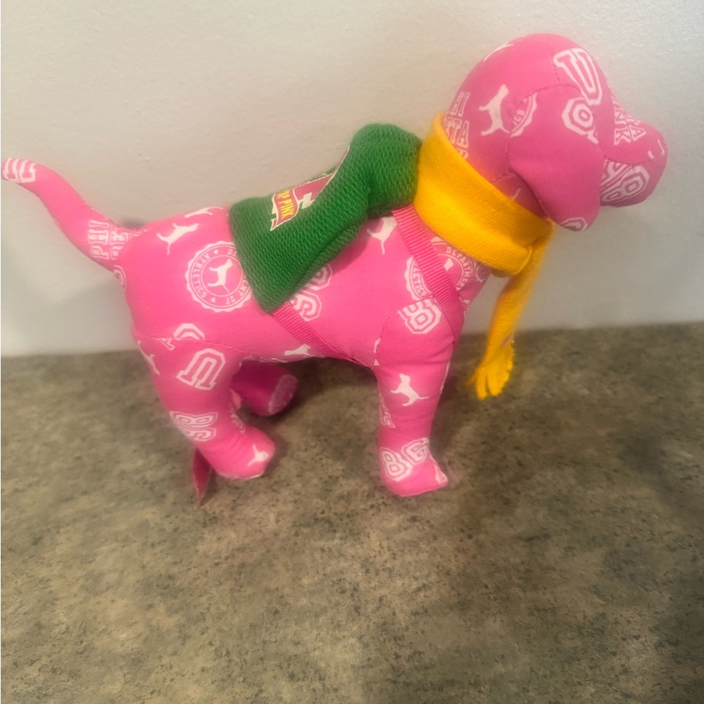 PINK Victoria's Secret Pink Dog with Yellow Scarf